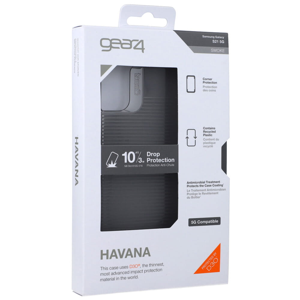 Schutzhülle Gear4 Havana für Galaxy S21 5G, Rauchfarben