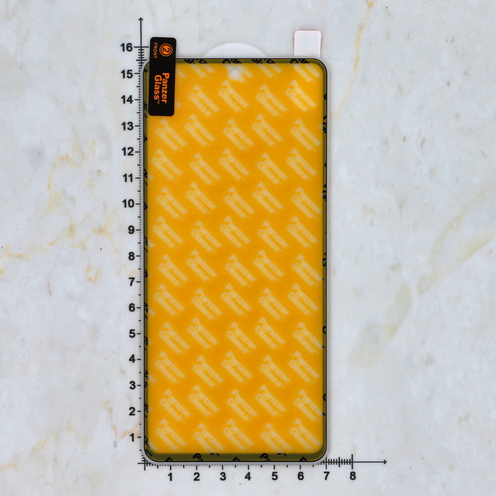 Antibakterielle Glas für die Schutzhülle Panzerglass Case Friendly E2E Galaxy A52s 5G, A52 4G/5G, schwarzer Rahmen