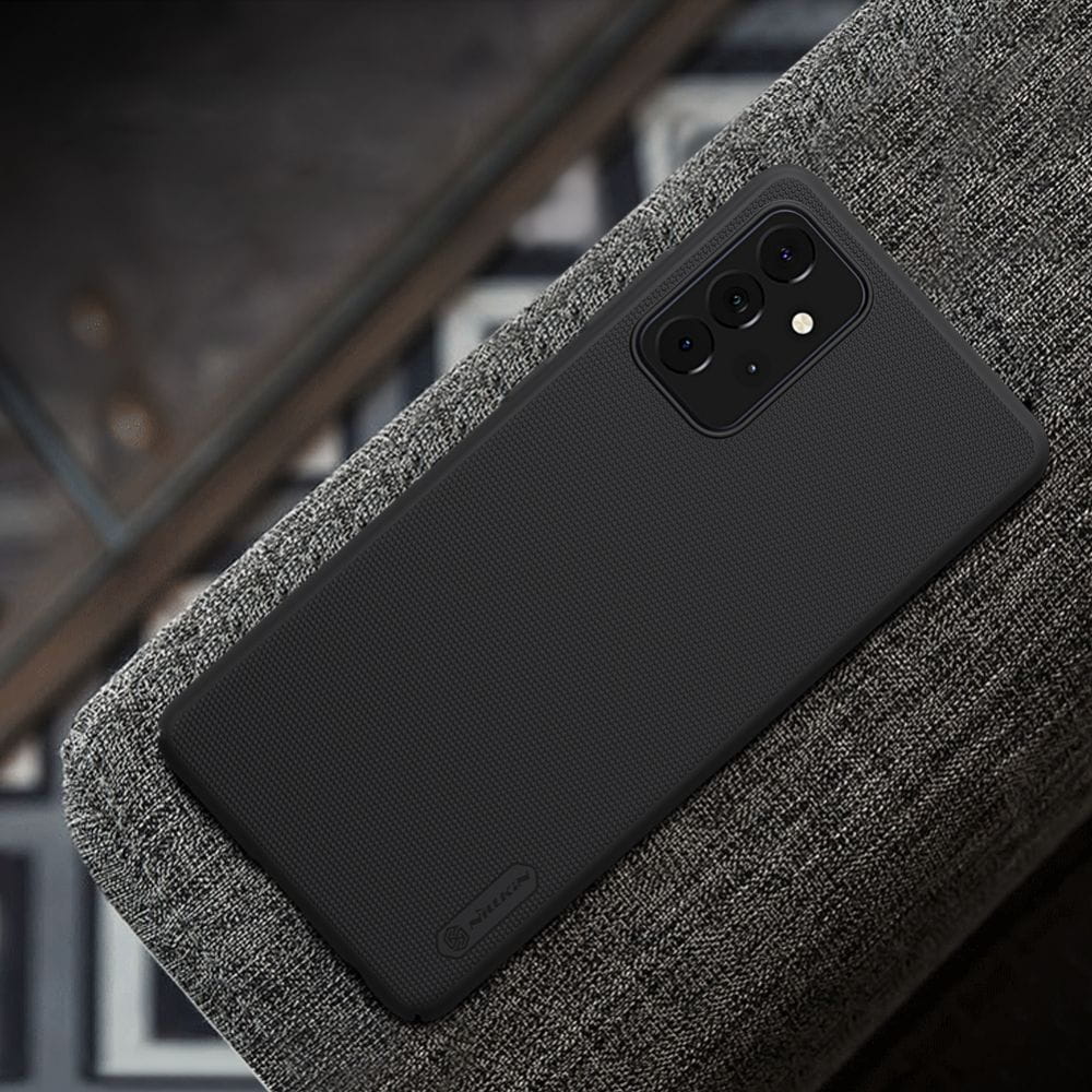 Schutzhülle Nillkin Frosted Shield für Galaxy A72, Schwarz