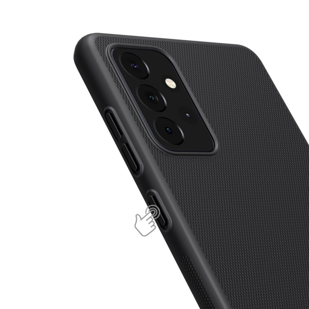 Schutzhülle Nillkin Frosted Shield für Galaxy A72, Schwarz