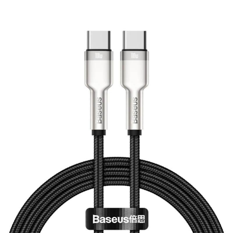 Kabel Baseus Cafule 100W 5A USB-C für USB-C 2m, schwarz