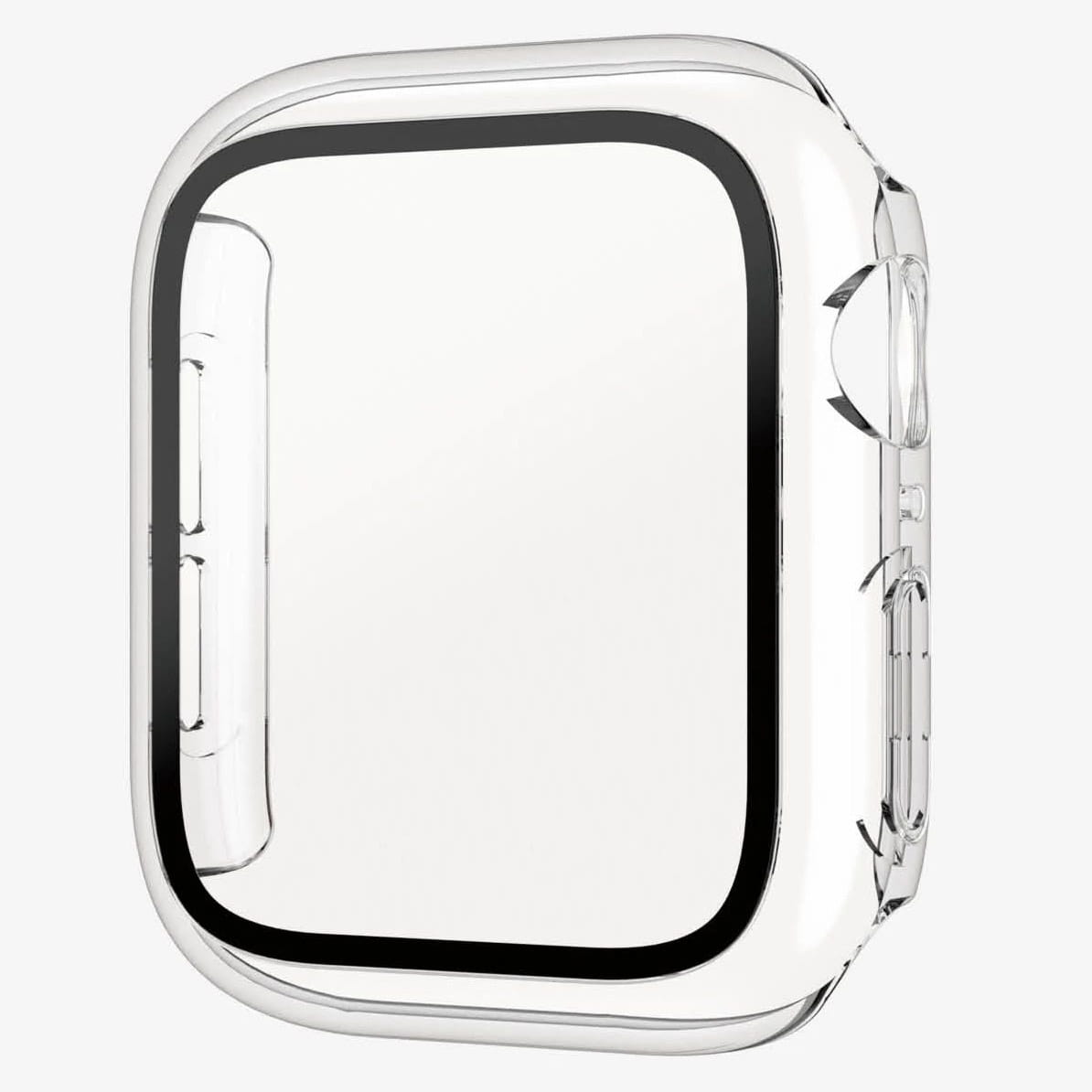 Antibakterielles Glas + Schutzhülle Panzerglass Full Body für Apple Watch SE/ 6/ 5/ 4, 44mm, transparenter Rahmen