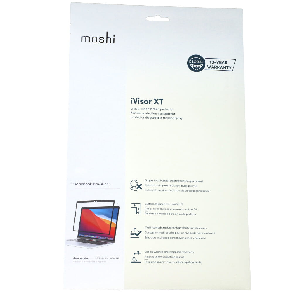Matte Folie Moshi iVisor XT für MacBook Pro 13" / MacBook Air 13", schwarzer Rahmen