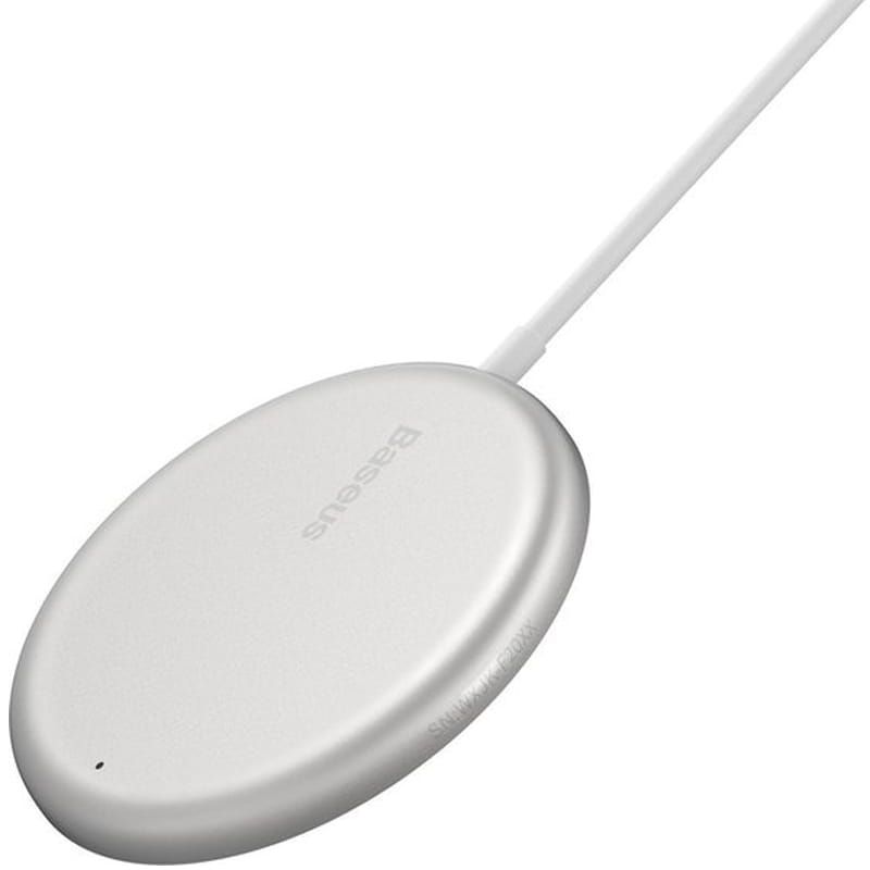 Drahtloses Magnet Ladegerät Baseus Mini Qi, MagSafe Wireless Charger, 15W, Weiß