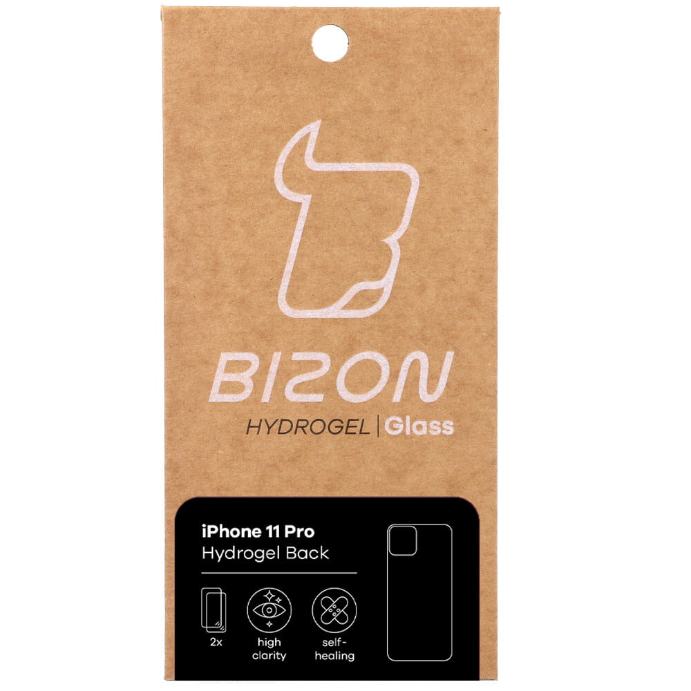 Hydrogel Folie für die Rückseite Bizon Glass, iPhone 11 Pro, 2 Stück
