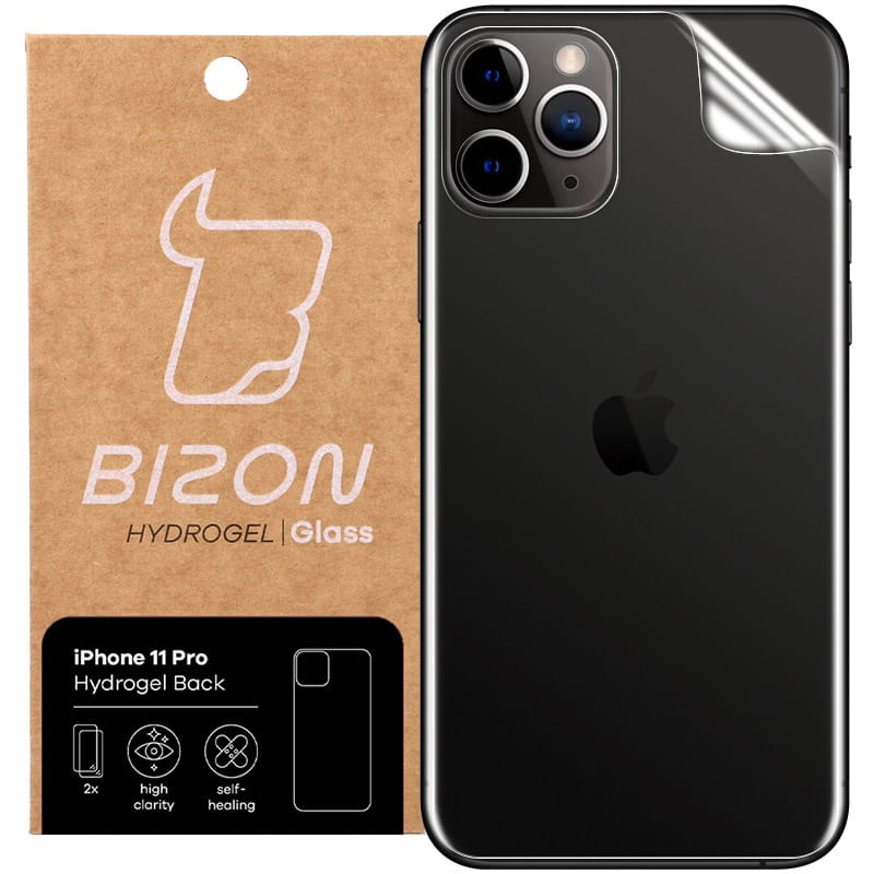 Hydrogel Folie für die Rückseite Bizon Glass, iPhone 11 Pro, 2 Stück