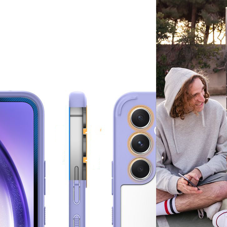 Schutzhülle Spigen Ultra Hybrid für Galaxy A54 5G, Transparent/Violett