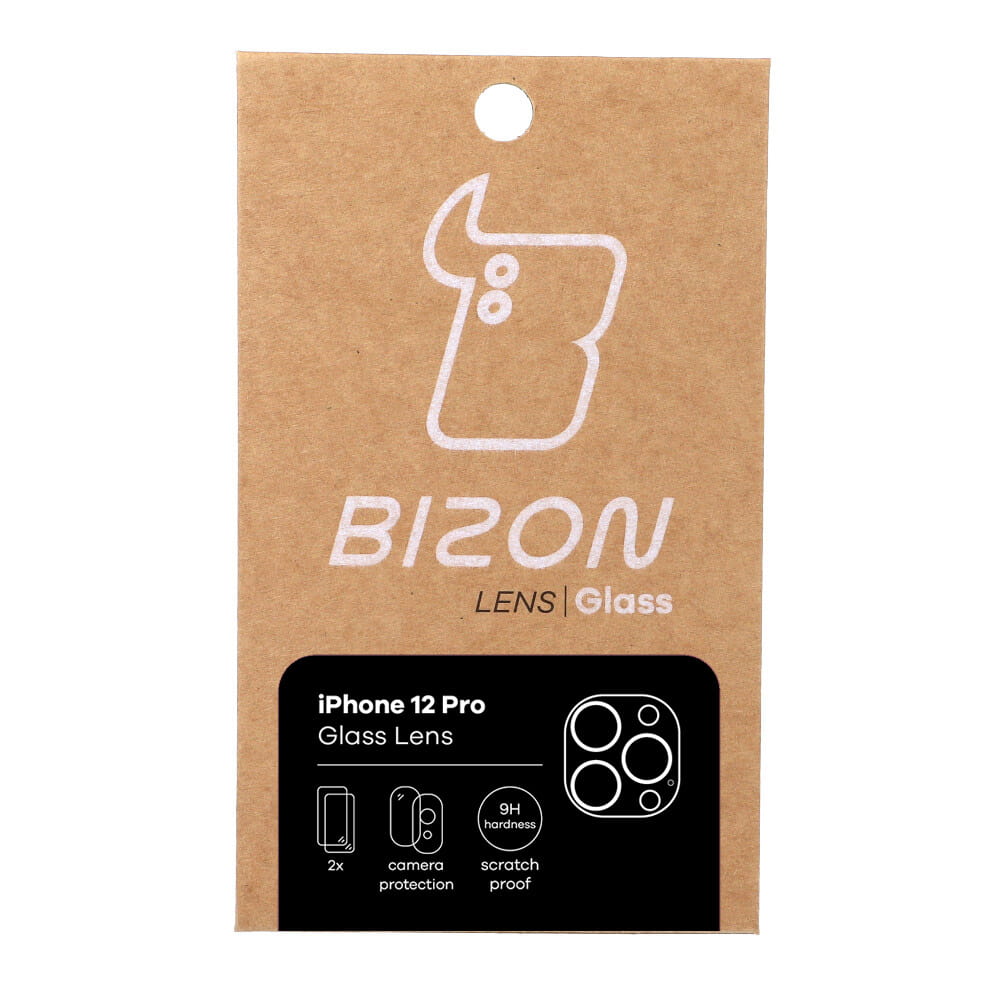 Glas für die Kamera Bizon Glass Lens für iPhone 12 Pro, 2 Stück