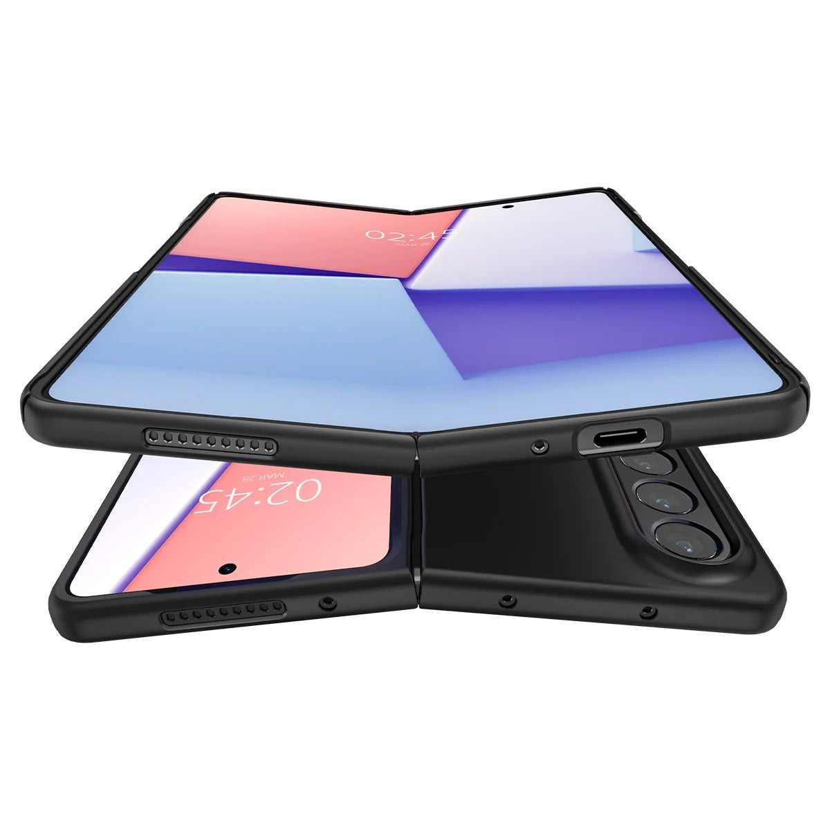 Schutzhülle Spigen Air Skin für Galaxy Z Fold4, Schwarz