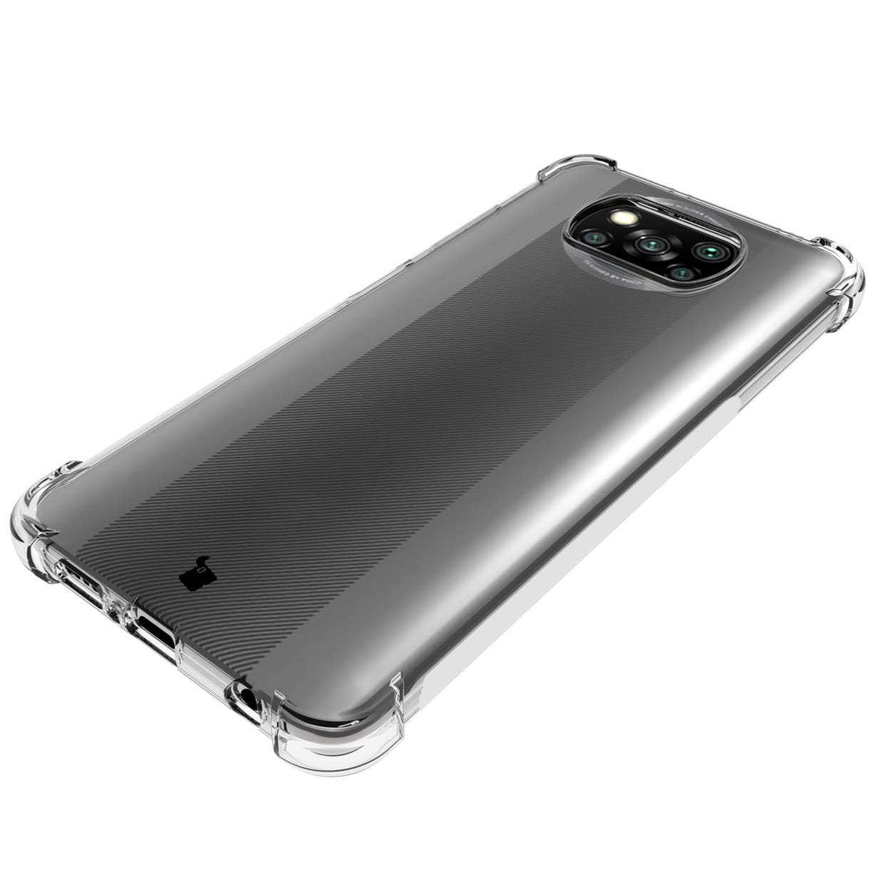 Schutzhülle + 2x Glas + Kameraschutz Bizon Case Clear Pack für  Xiaomi Poco X3/ NFC/ Pro, Transparent