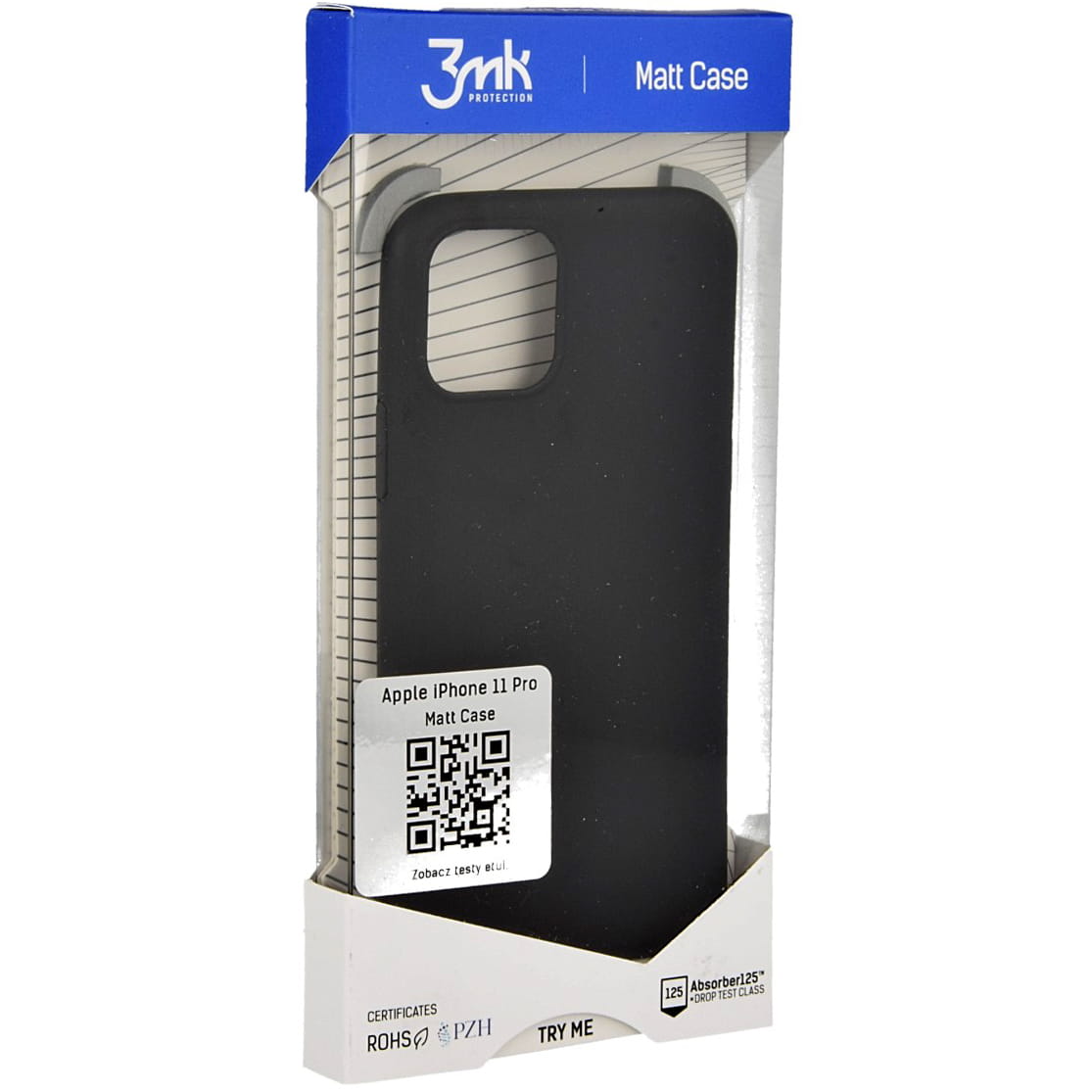 Schutzhülle 3mk Matt Case für iPhone 11 Pro schwarz