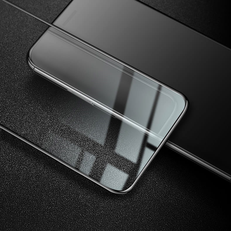 Gehärtetes Glas Bizon Glass Edge für Xiaomi Redmi Note 10 5G, Schwarz