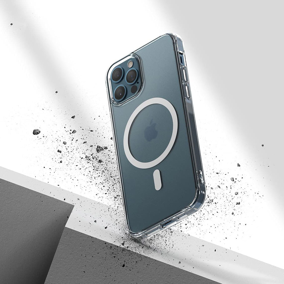 Schutzhülle Ringke Fusion Magnetic MagSafe für iPhone 12/ 12 Pro, Transparent Matt