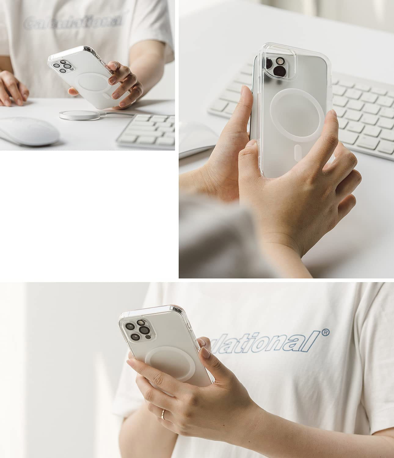 Schutzhülle Ringke Fusion Magnetic MagSafe für iPhone 12/ 12 Pro, Transparent Matt