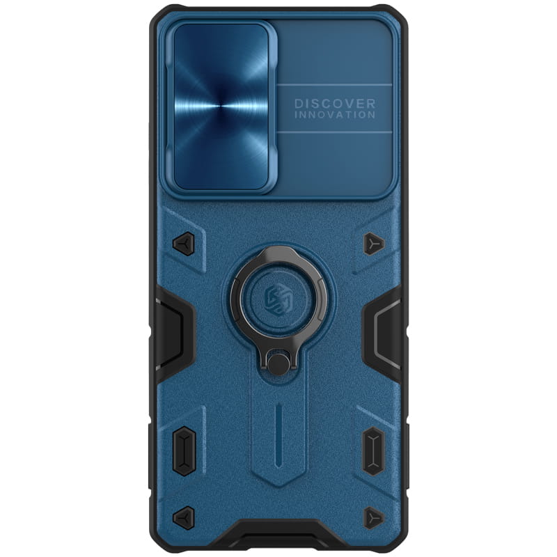 Schutzhülle Nillkin CamShield Armor Case für Galaxy S21 Ultra, Blau