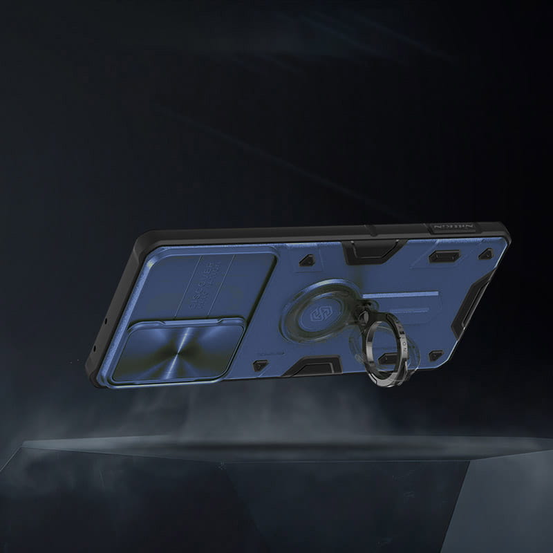 Schutzhülle Nillkin CamShield Armor Case für Galaxy S21 Ultra, Blau