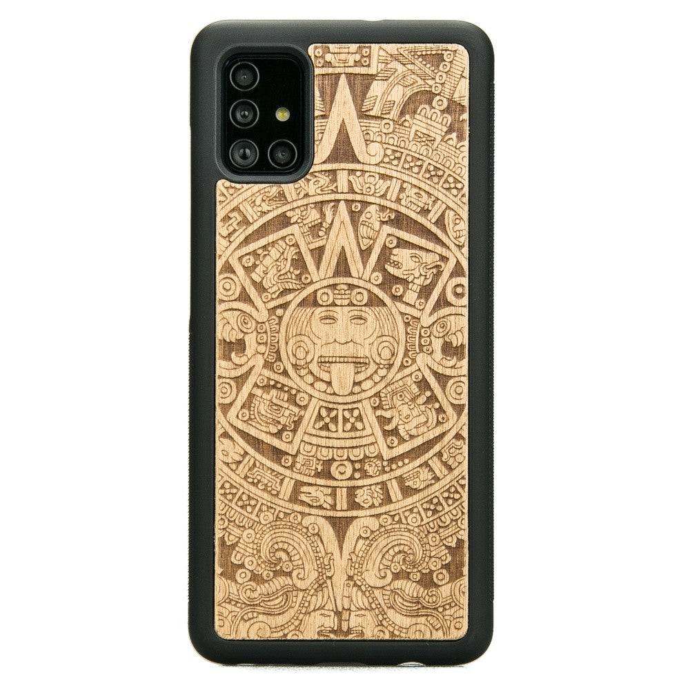 Holzhülle Bewood für Galaxy A51, Aniegre Aztekischer Kalender