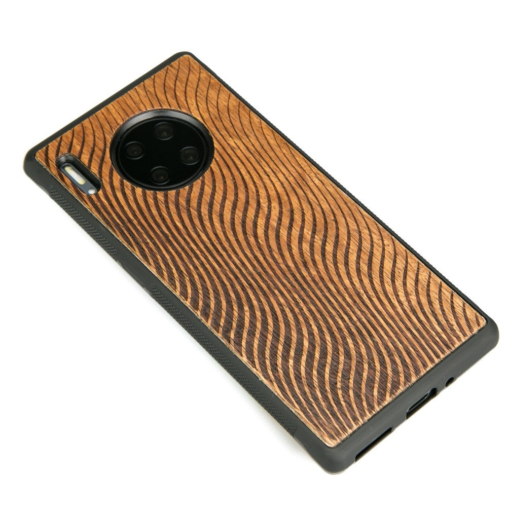 Holzhülle für Huawei Mate 30 Pro, Bewood Merbauwellen