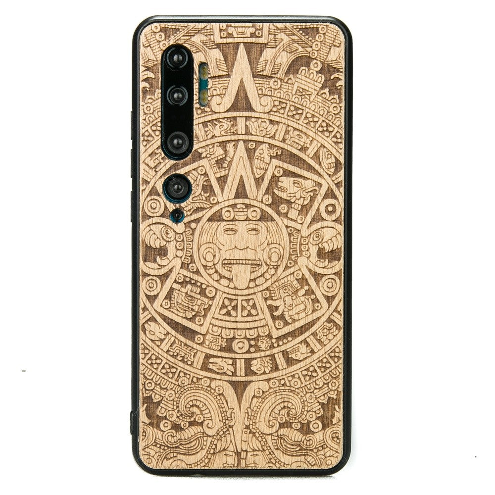 Holzhülle Bewood für Xiaomi Mi Note 10 / 10 Pro, Aniegre Aztekischer Kalender