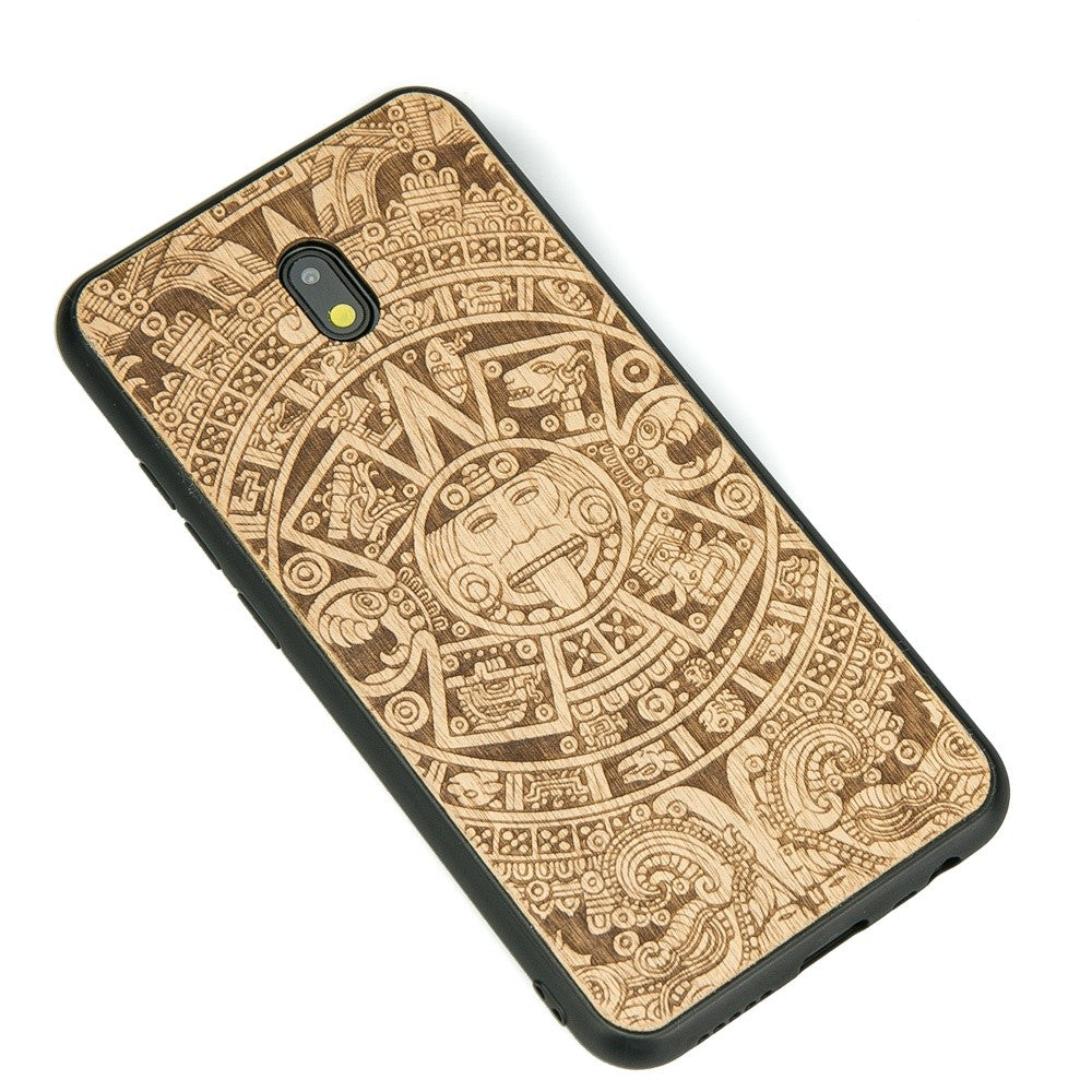 Holzhülle Bewood für Xiaomi Redmi 8A, Aniegre Aztekischer Kalender