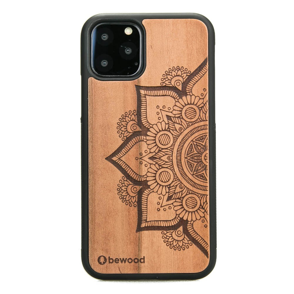 Holzhülle für iPhone 11 Pro, Bewood Apfelbaum Mandala