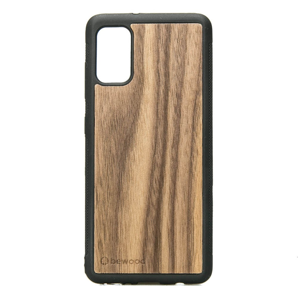 Holzhülle Bewood für Samsung Galaxy A41, Amerikanischer Nussbaum