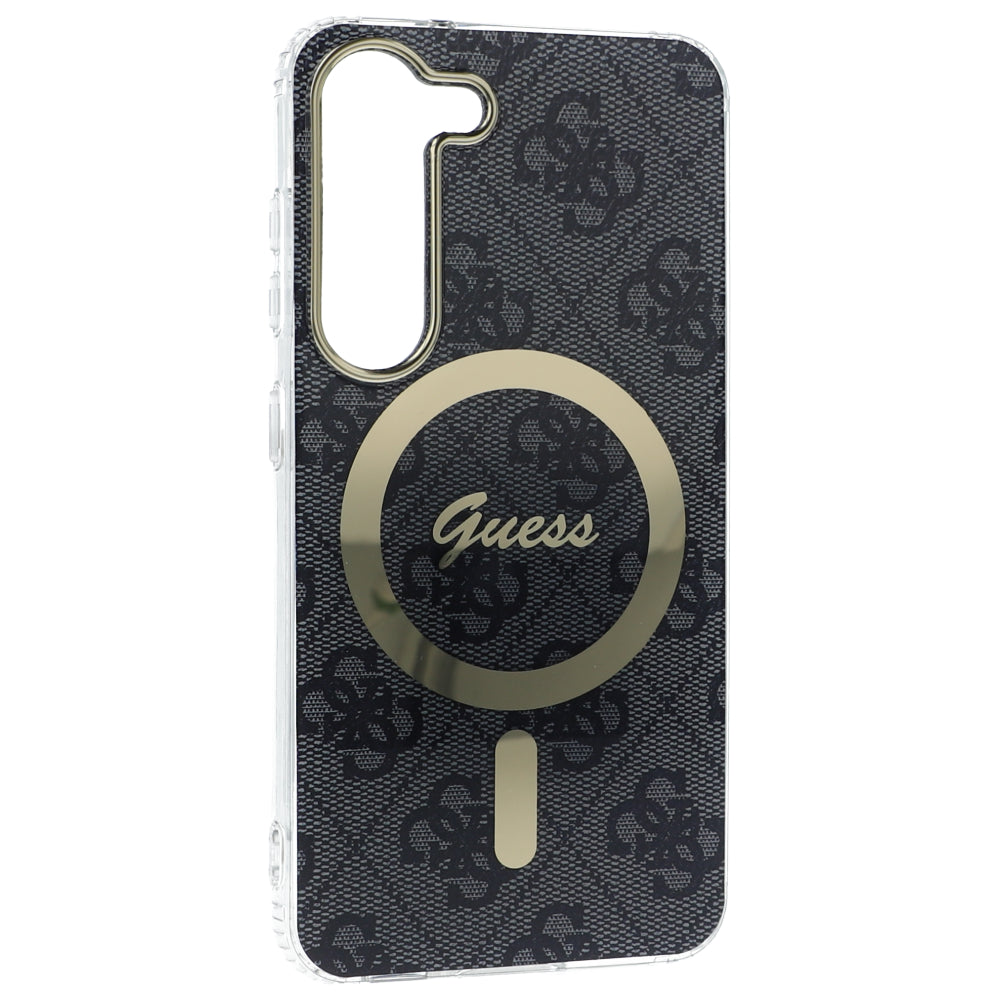 Guess Hardcase 4G MagSafe Tasche für Galaxy S23, Schwarz
