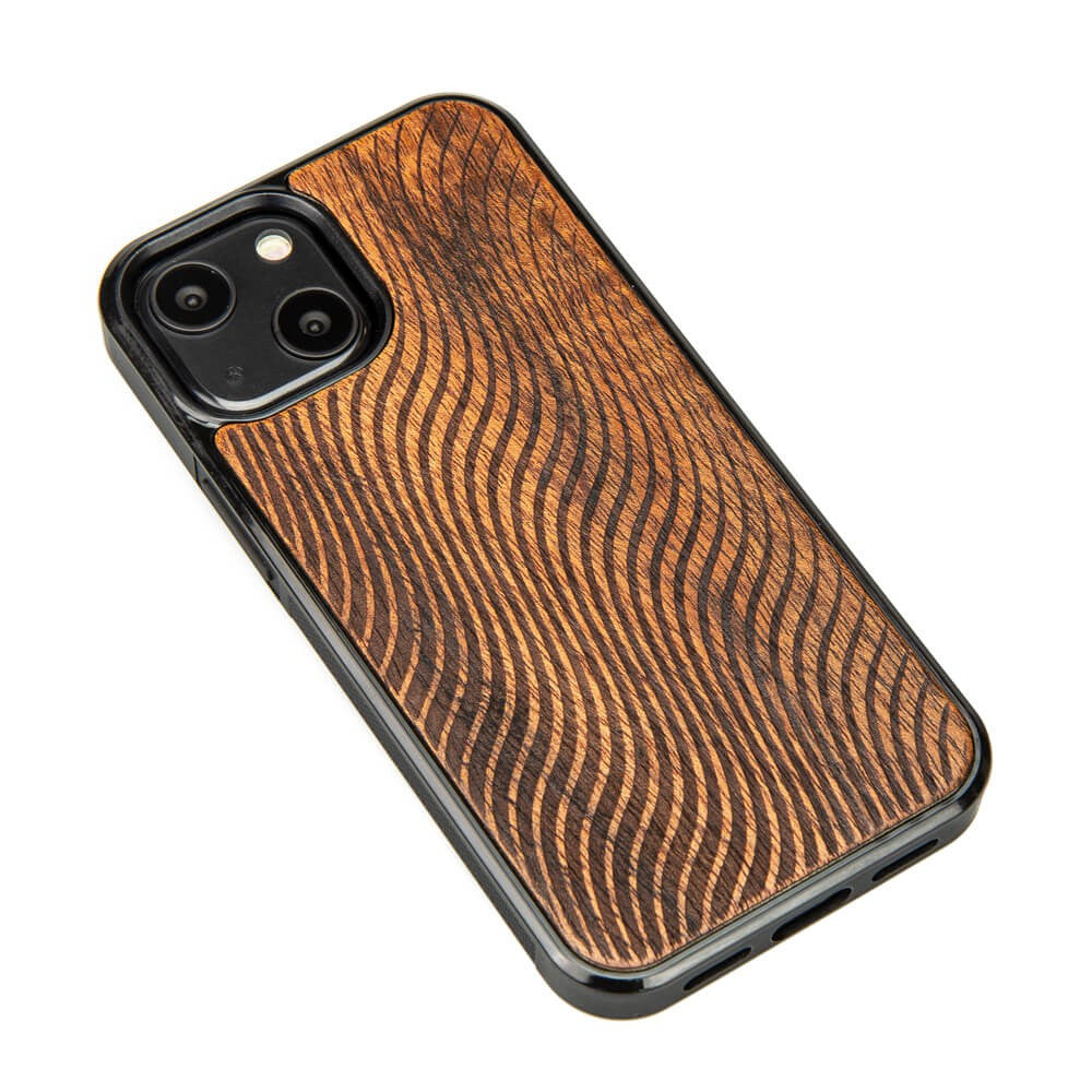 Holzhülle Bewood für iPhone 13 Mini, Merbauwellen