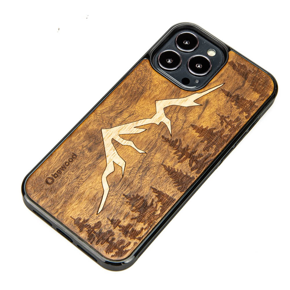 Holzhülle Bewood für iPhone 13 Pro Max, Imbuia-Gebirge