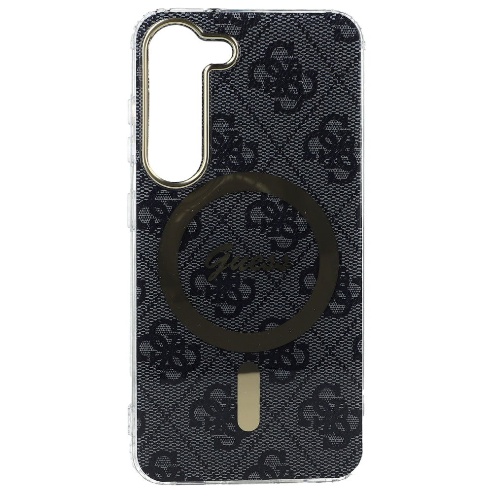 Guess Hardcase 4G MagSafe Tasche für Galaxy S23, Schwarz
