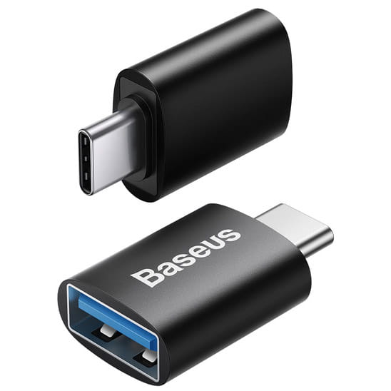 Baseus Ingenuity, Mini OTG Adapter, USB-C auf USB-A Adapter, schwarz
