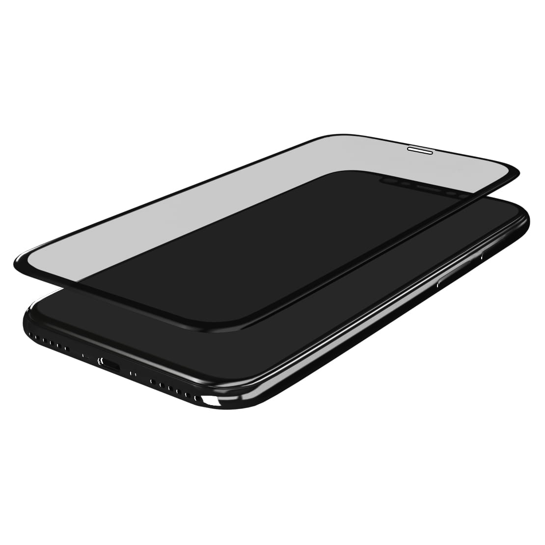 Gehärtetes Glas 3mk HardGlass Max iPhone 11 Pro / Xs / X  schwarzer Rahmen