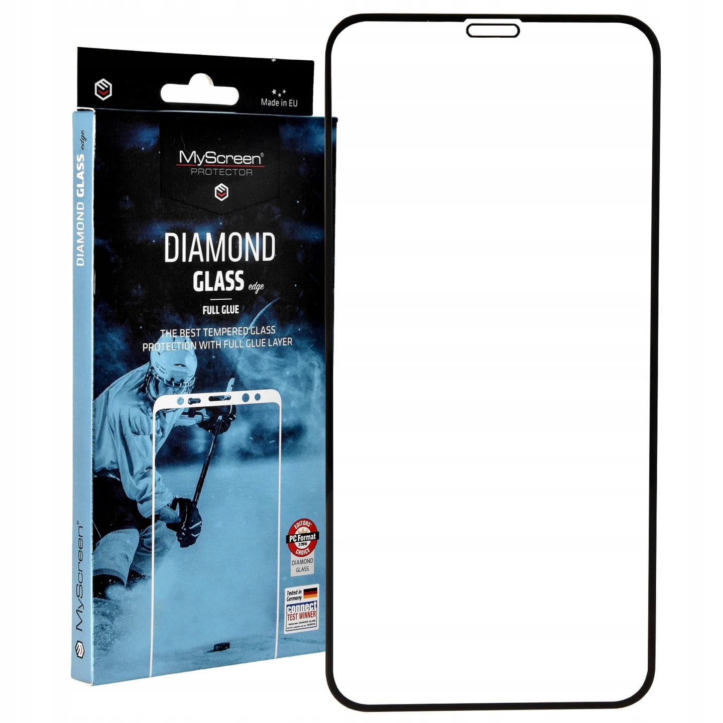 Glas MyScreen Diamond Glass Edge Full Glue füriPhone 11 Pro/Xs/X schwarzer Rahmen