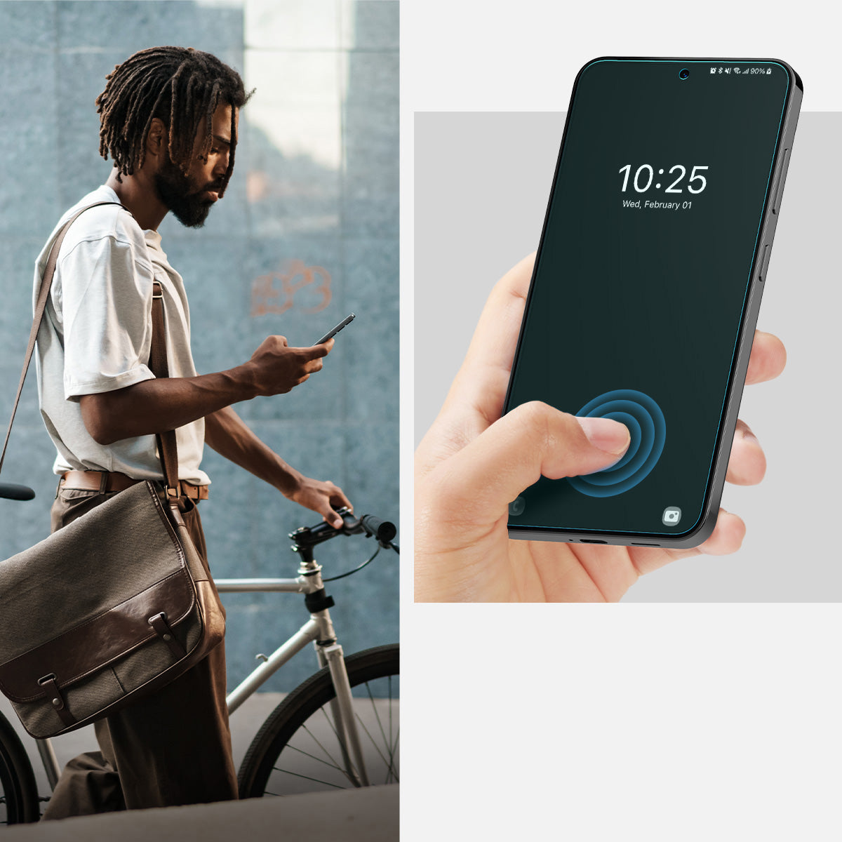 Folie für die Schutzhülle für Galaxy S24, Spigen Neo Flex Solid 2-Pack