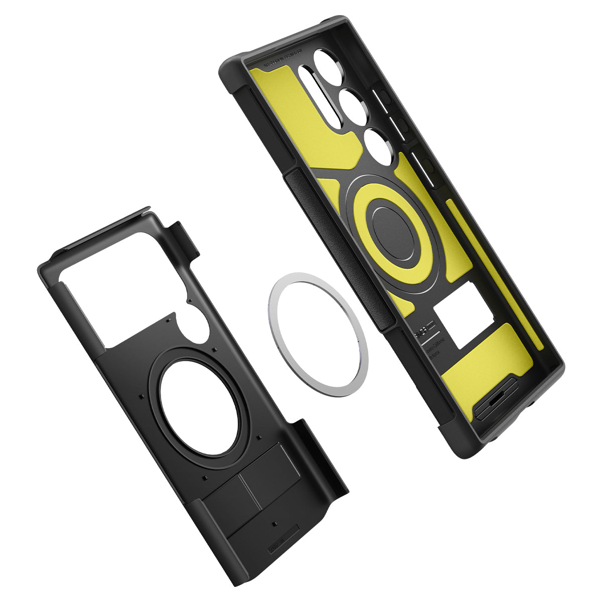 Schutzhülle für Galaxy S24 Ultra, Spigen Slim Armor MagFit, Schwarz