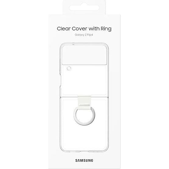 Schutzhülle Samsung Clear Cover Ring für Galaxy Z Flip4, transparent