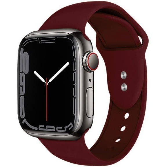 Armband Crong Sport Liquid Band für Apple Watch 49/46/45/44 mm, Dunkelrot