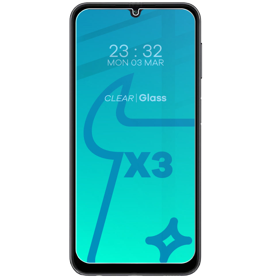 Gehärtetes Glas Bizon Glass Clear Pack - 3 Stück + Kameraschutz, Galaxy A24