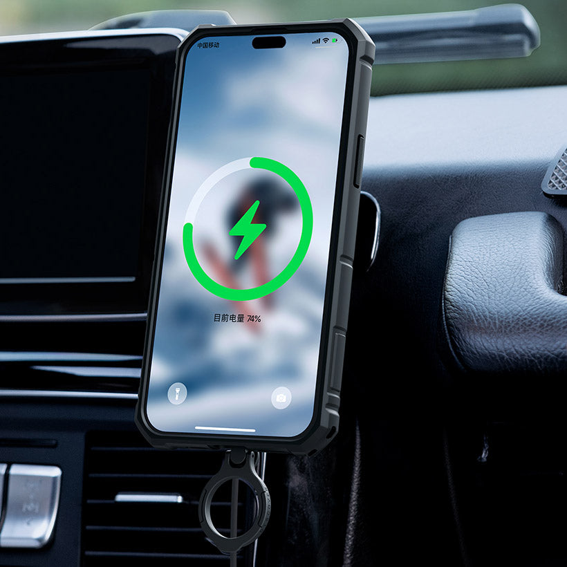 Schutzhülle Nillkin CamShield Armor Pro Magnetic für iPhone 14 Pro, Schwarz