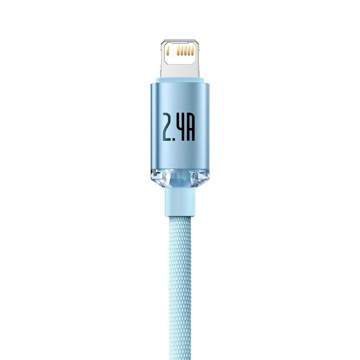 Kabel Baseus Crystal Shine 20W 2,4A USB-A für Lightning 1,2M, Hellblau
