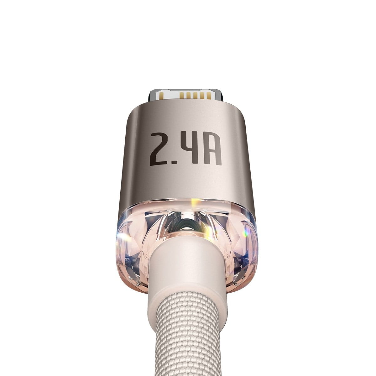 Kabel Baseus Crystal Shine 20W 2,4A USB-A für Lightning 2M, Rosa