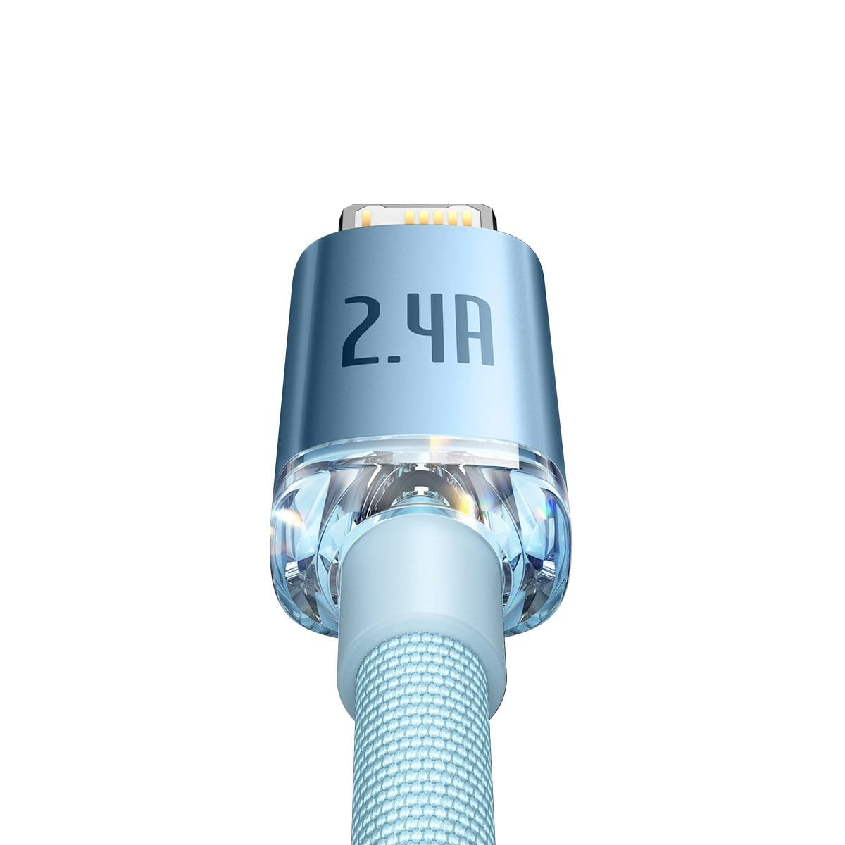 Kabel Baseus Crystal Shine 20W 2,4A USB-A für Lightning 2M, Hellblau