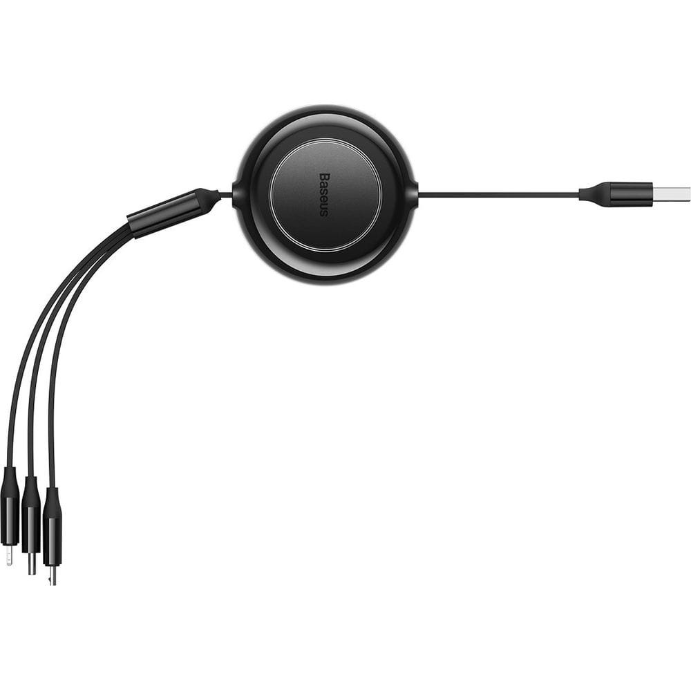 Kabel Baseus Bright Mirror 2 USB-A für Lightning / USB-C / MicroUSB 1,1 m, Schwarz