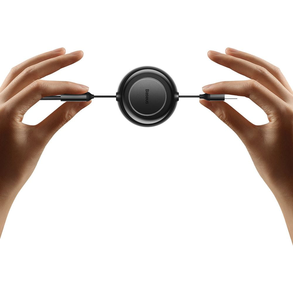 Kabel Baseus Bright Mirror 2 USB-A für Lightning / USB-C / MicroUSB 1,1 m, Schwarz