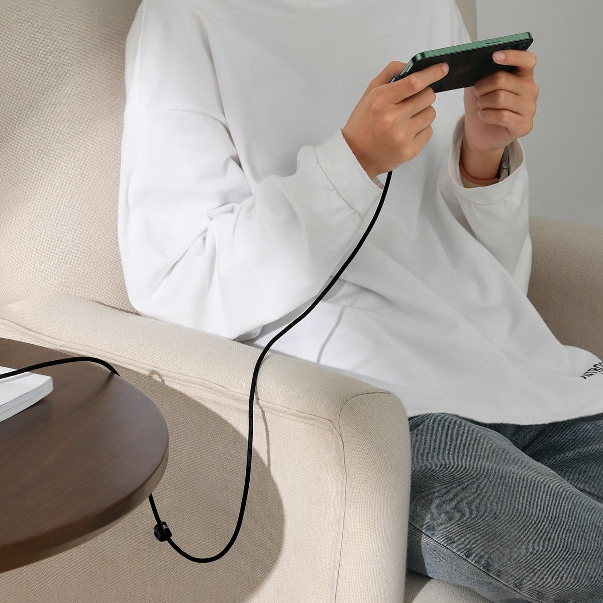 Kabel Baseus MVP 2 Elbow 2,4A USB-A für Lightning 1m, Schwarz
