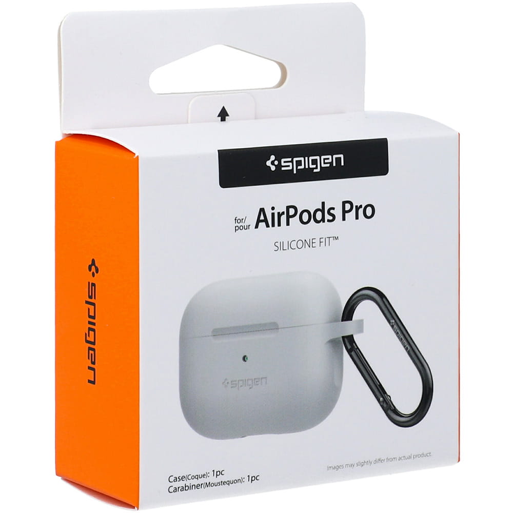 Schutzhülle Spigen Silicone Fit für AirPods Pro weiß
