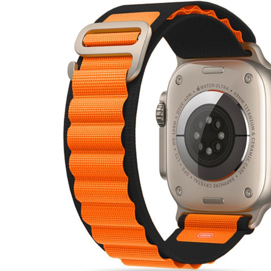 Armband Tech Protect Nylon Pro für Apple Watch 49/45/44/42 mm, Schwarz/Orange