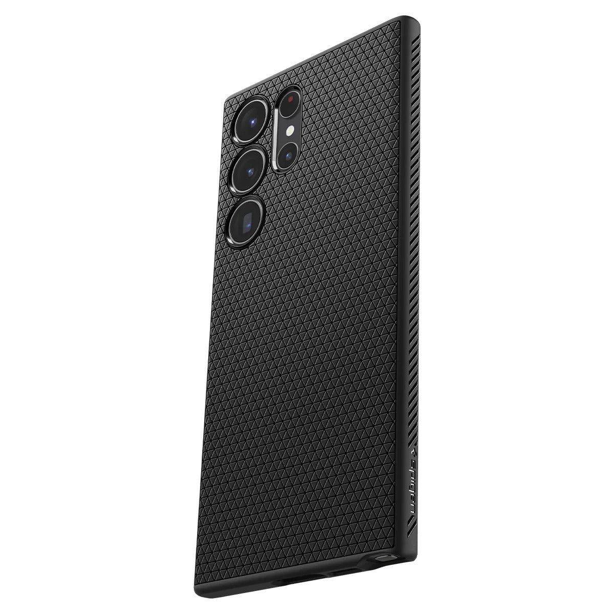 Schutzhülle Spigen Liquid Air für Galaxy S23 Ultra, Schwarz