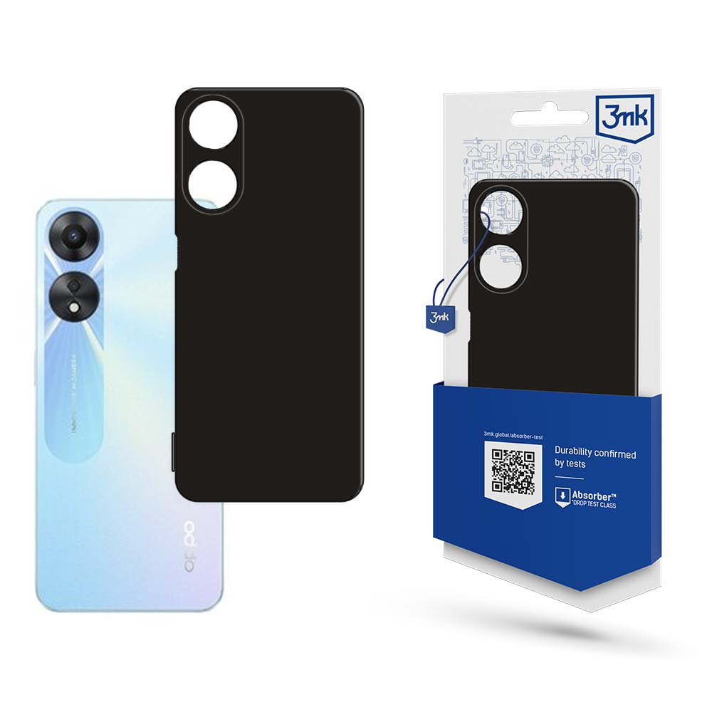 Schutzhülle 3mk Matt Case für Oppto A78 5G, Schwarz