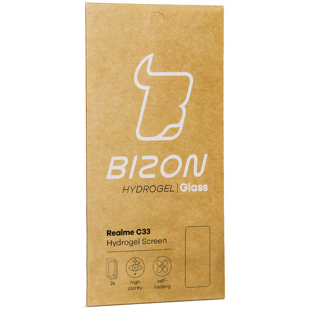 Hydrogel Folie für den Bildschirm Bizon Glass Hydrogel Realme C33, 2 Stück